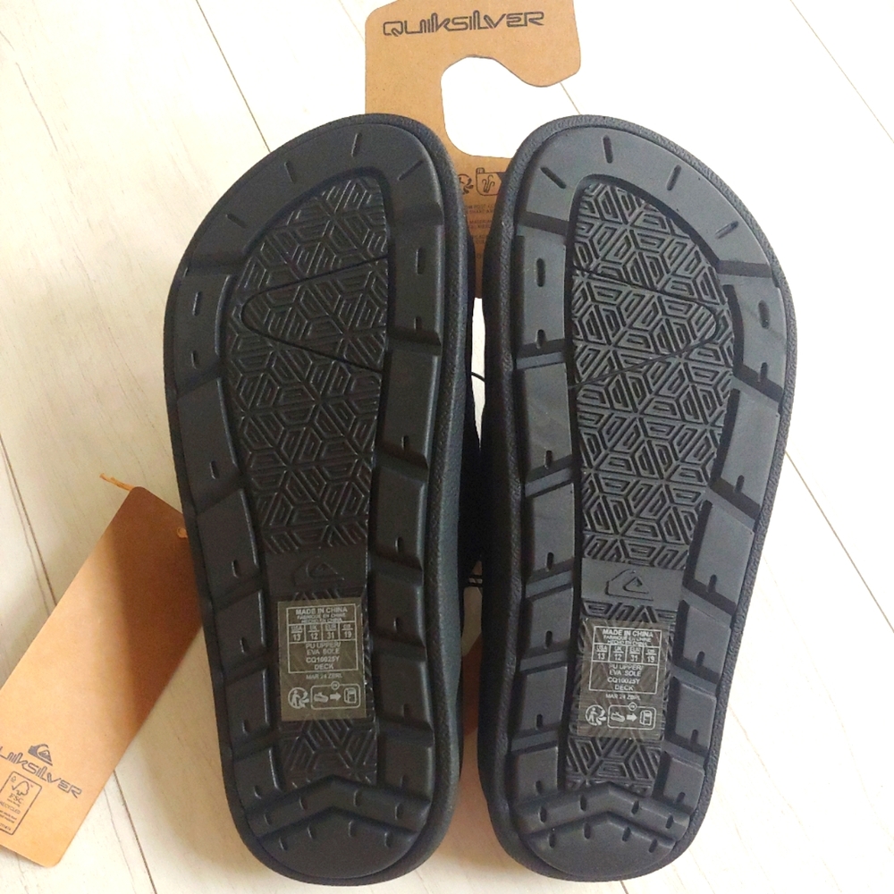 QUIKSILVER NEW kids Embark Deck Sandals - Picture 14 of 15